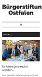 Mobile Screenshot of buergerstiftung-ostfalen.de